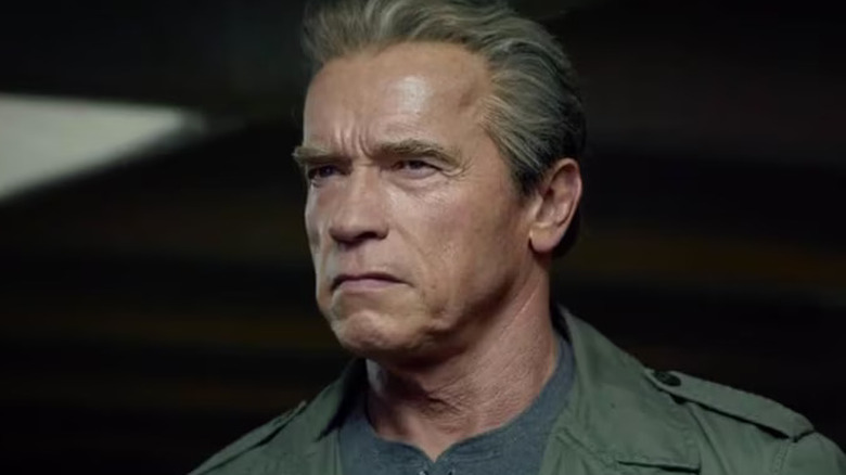 Terminator making angry face