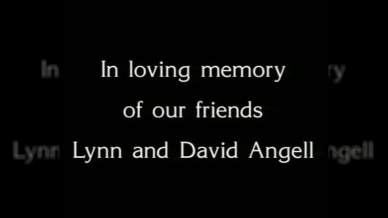 Lynn and David Angell dedication card