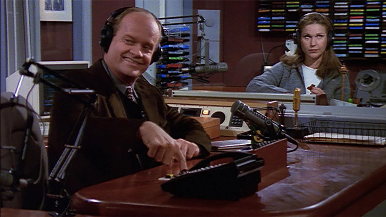 Frasier taking a caller