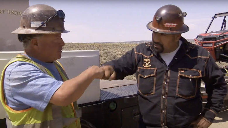 Freddy Dodge and Juan Ibarra bumping fists