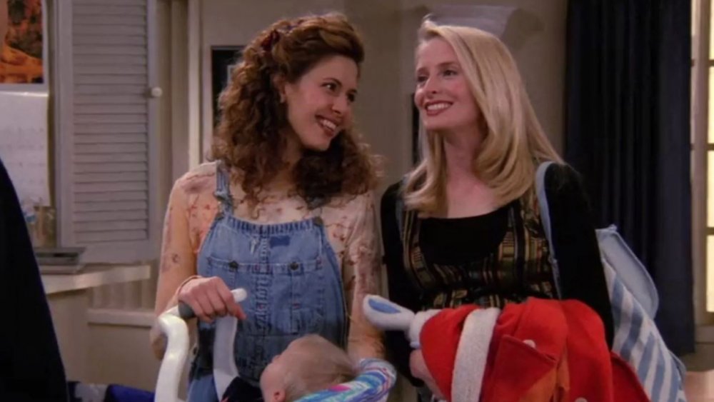 Jane Sibbett and Jessica Hecht in Friends