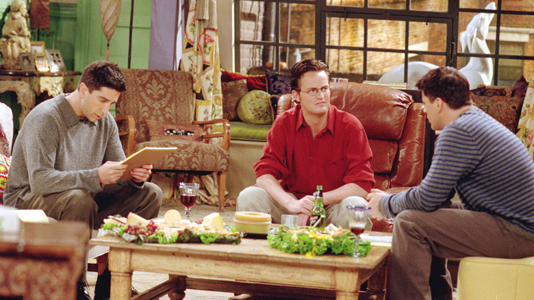 Ross, Chandler, and Joey talking