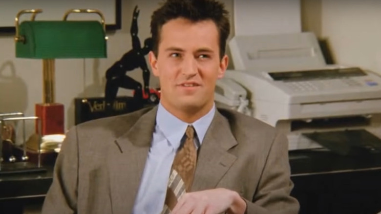 Chandler in a suit