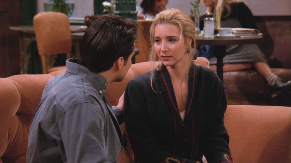 Matt LeBlanc as Joey and Lisa Kudrow as Phoebe playing Ursula in Friends