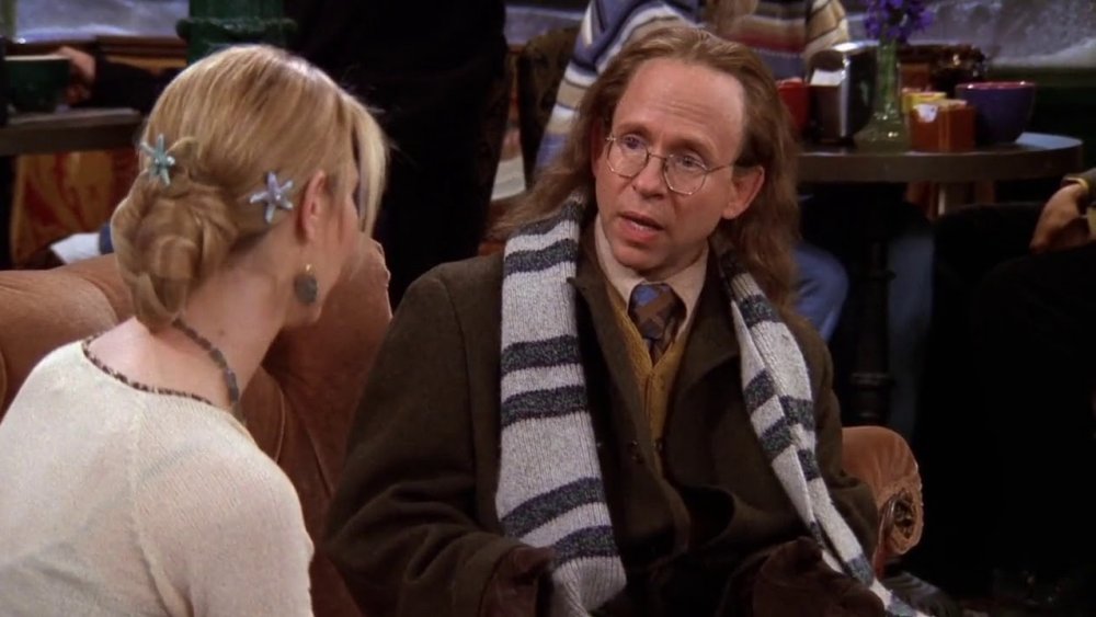 Lisa Kudrow as Phoebe and Bob Balaban as Frank Sr. in Friends