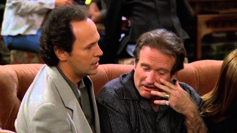 Billy Crystal as Tim and Robin Williams as Tomas in Friends