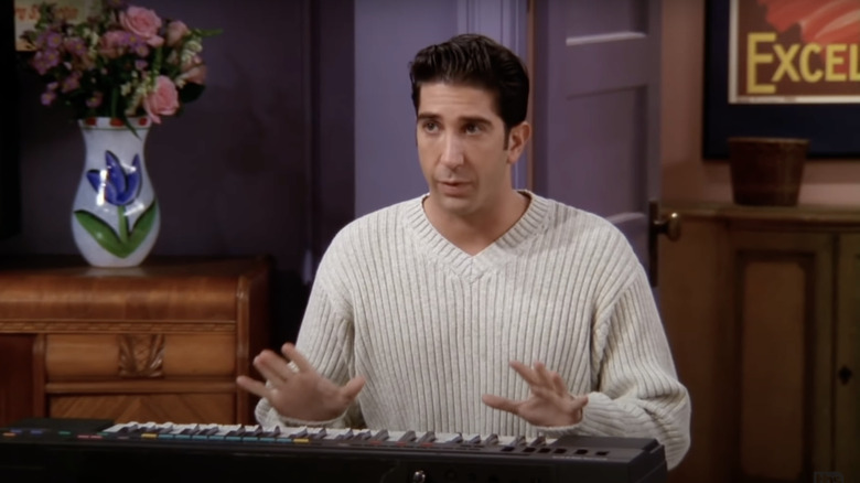 Ross playing keyboards