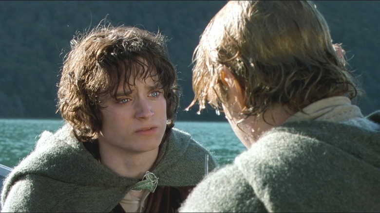 Frodo and Sam with wet hair