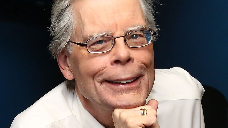 Stephen King smiling