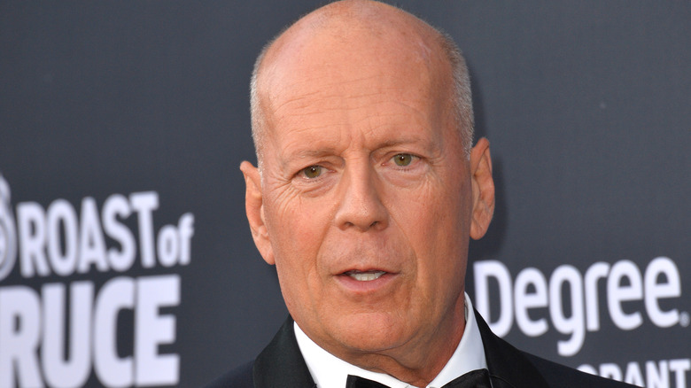 Bruce Willis on a red carpet