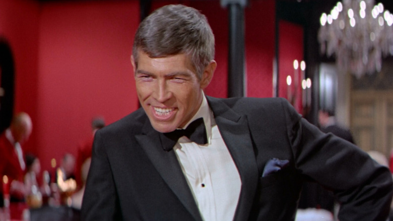 Derek Flint smiles in his tuxedo in "Our Man Flint" (1966)