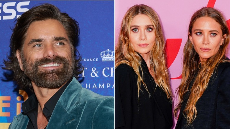 John Stamos and Olsen twins at two events