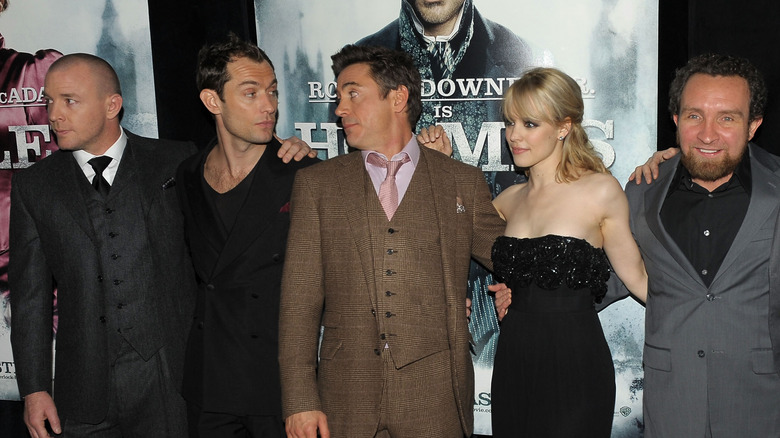 Guy Ritchie, Jude Law, Robert Downey Jr., Rachel McAdams, and Eddie Marsan promote Sherlock Holmes