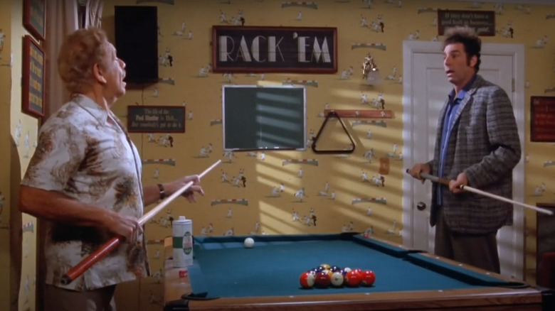 Kramer and Frank playing pool