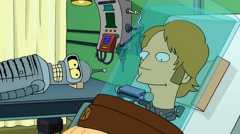 Bender talking with Beck