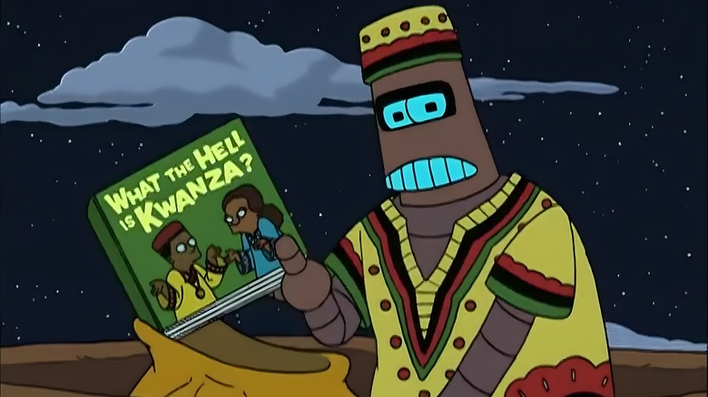 Kwanzaa-bot and his book