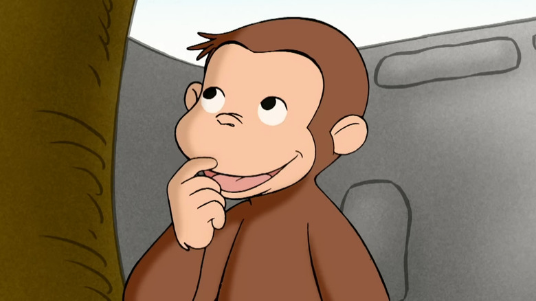 Curious George is thoughtful