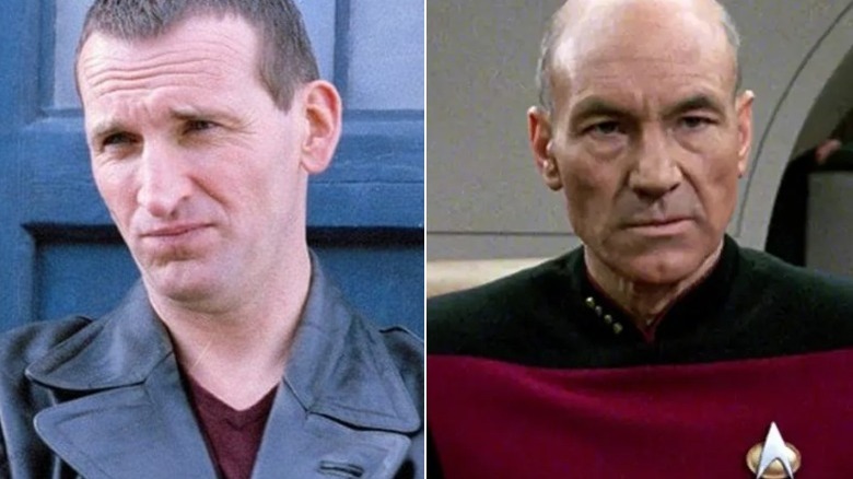 Ninth Doctor and Captain Picard