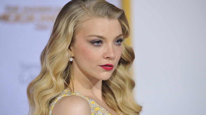 Natalie Dormer looking off