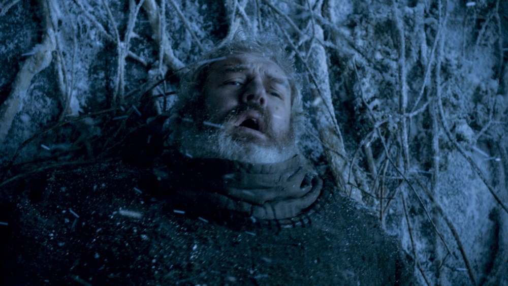 Kristian Nairn as Hodor, holding the door, on Game of Thrones