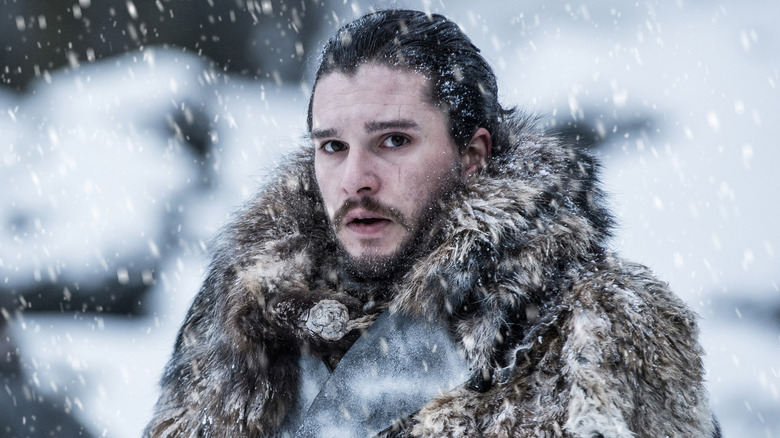 Jon Snow in snow