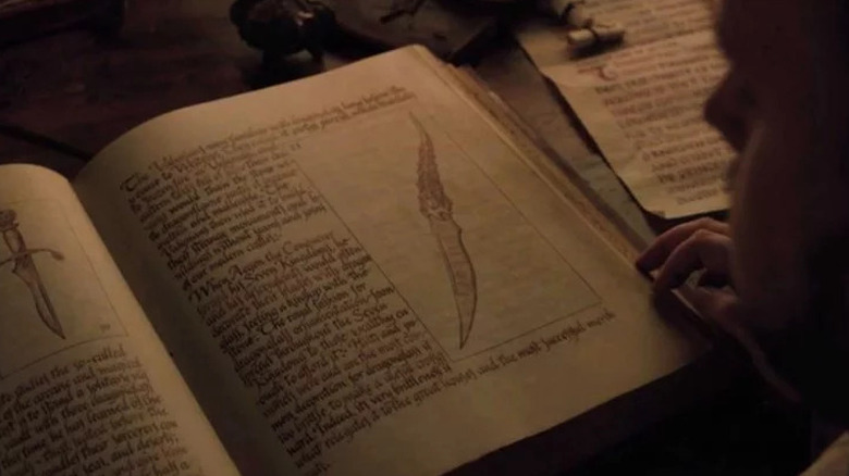 Catspaw dagger in Samwell's book