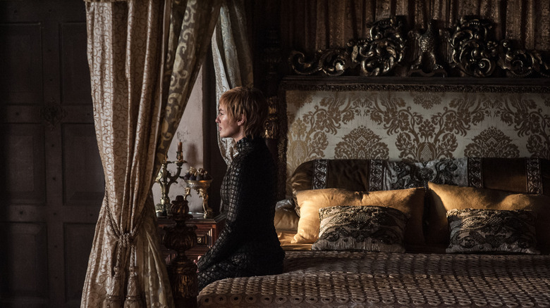 Cersei Lannister sitting in bed