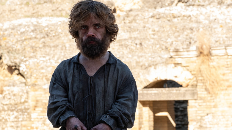 Tyrion stands in chains