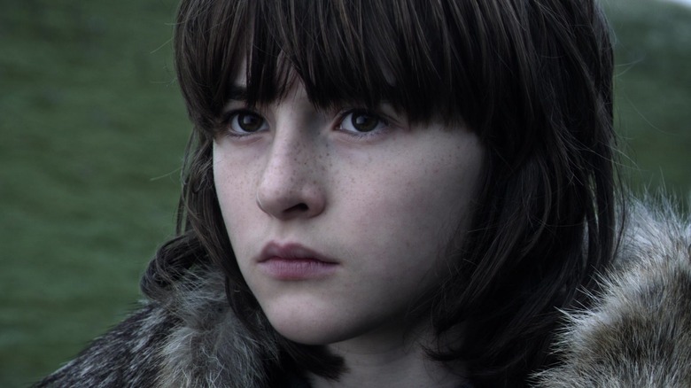 Young Bran Stark looks on