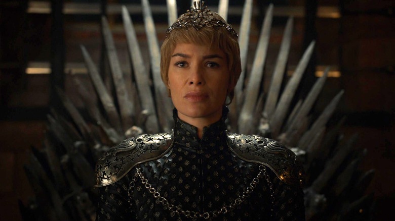 Queen Cersei Lannister on throne