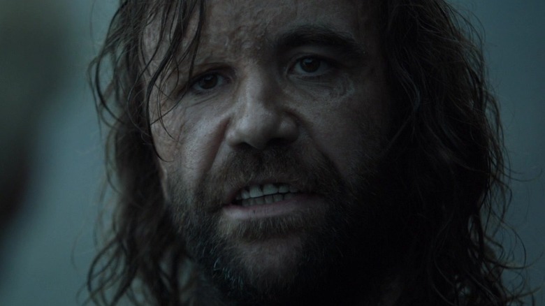 Sandor Clegane sneering