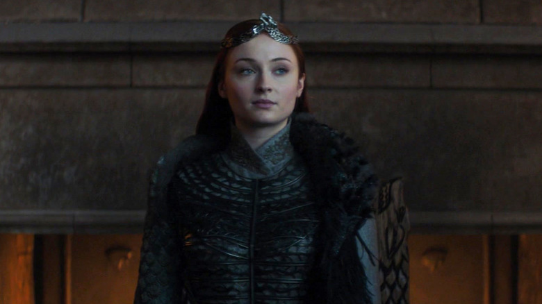 Queen Sansa Stark on throne