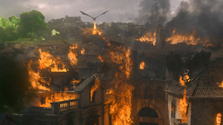 The burning of King's Landing