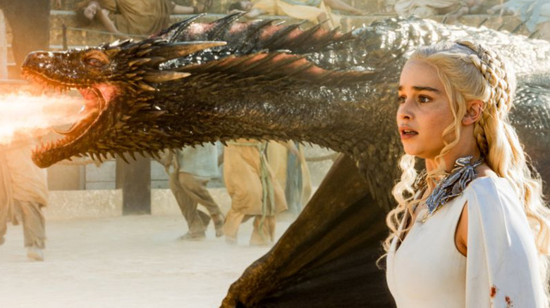 Dany with her dragon