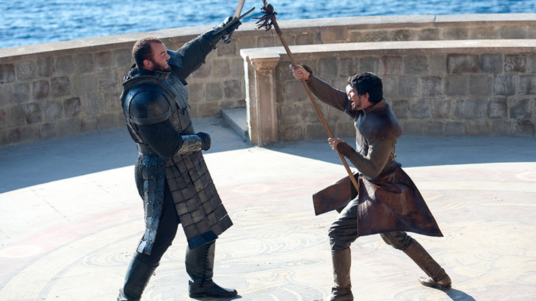 Oberyn battles Gregor Clegane