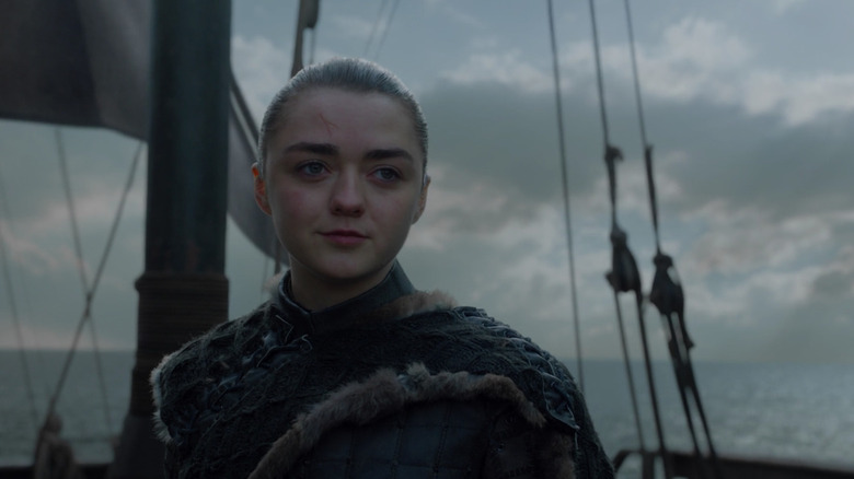 Arya sails west of Westeros