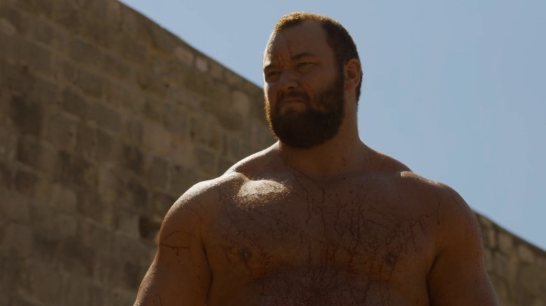 Gregor Clegane covered in blood