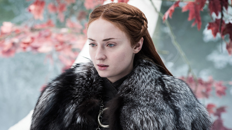 Sansa staring in weirwood