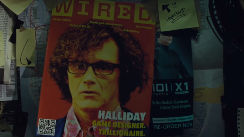 James Halliday looking flustered on fake Wired magazine cover