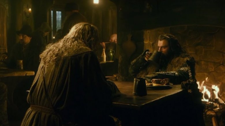 Gandalf and Thorin meet in Bree