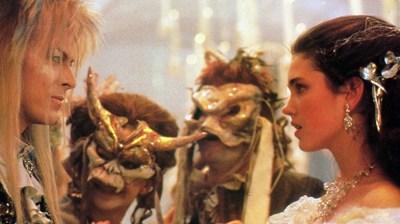 Jennifer Connelly and David Bowie in Labyrinth