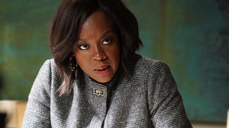 Annalise Keating looks up