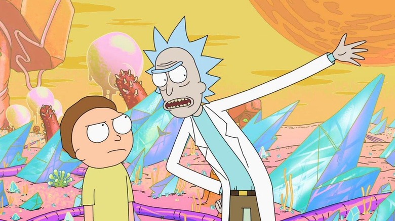 Morty and Rick arguing