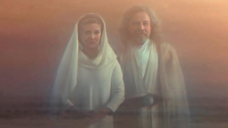 Leia and Luke force ghosts