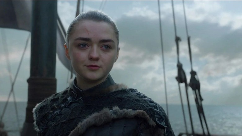 Arya Stark leaving Westeros