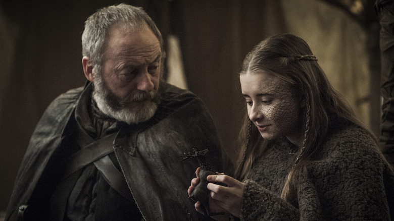 Ser Davos talks to Shireen