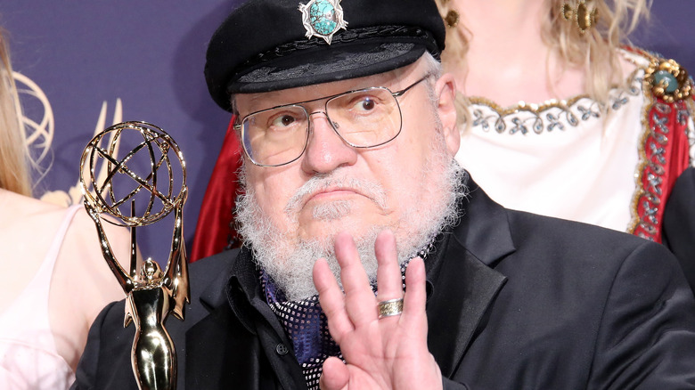 George R.R. Martin scowling