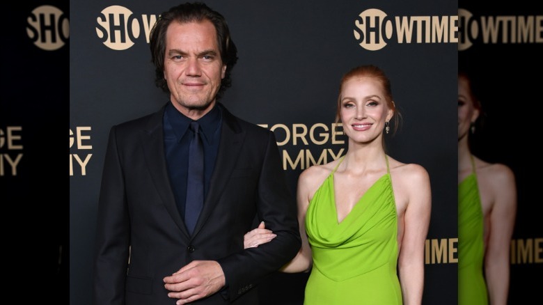 Michael Shannon and Jessica Chastain attend event 