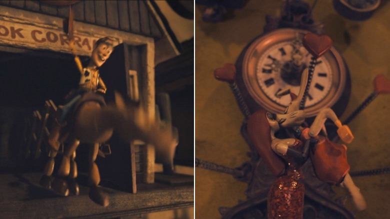 Toy Story and Who Framed Roger Rabbit clocks