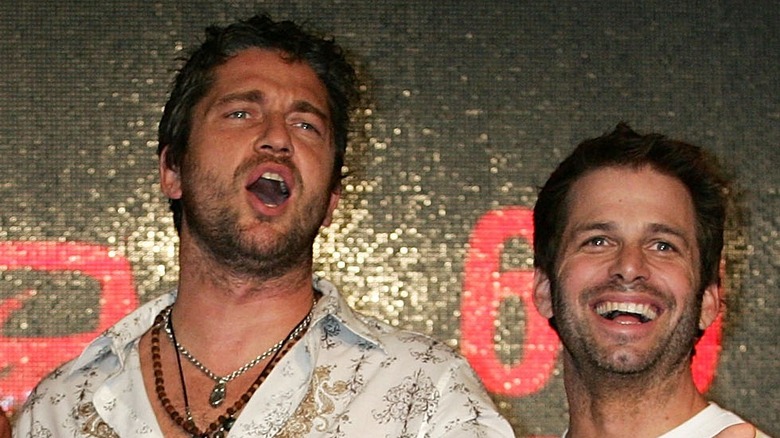 Gerard Butler and Zack Snyder in 2007